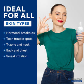 SkinSmart Antimicrobial Facial Cleanser in a gym bag