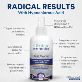 SkinSmart Antimicrobial Facial Cleanser label detail