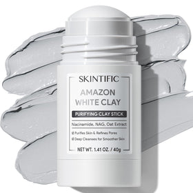 SKINTIFIC Amazonian White Clay Mask Stick front view