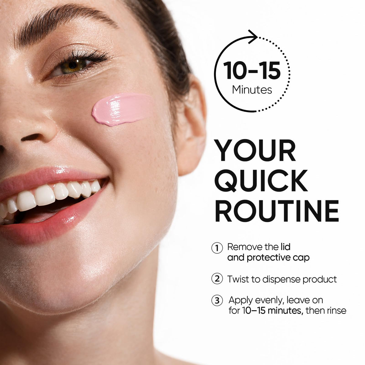 SKINTIFIC Bright support Face Mask Stick in hand for easy application