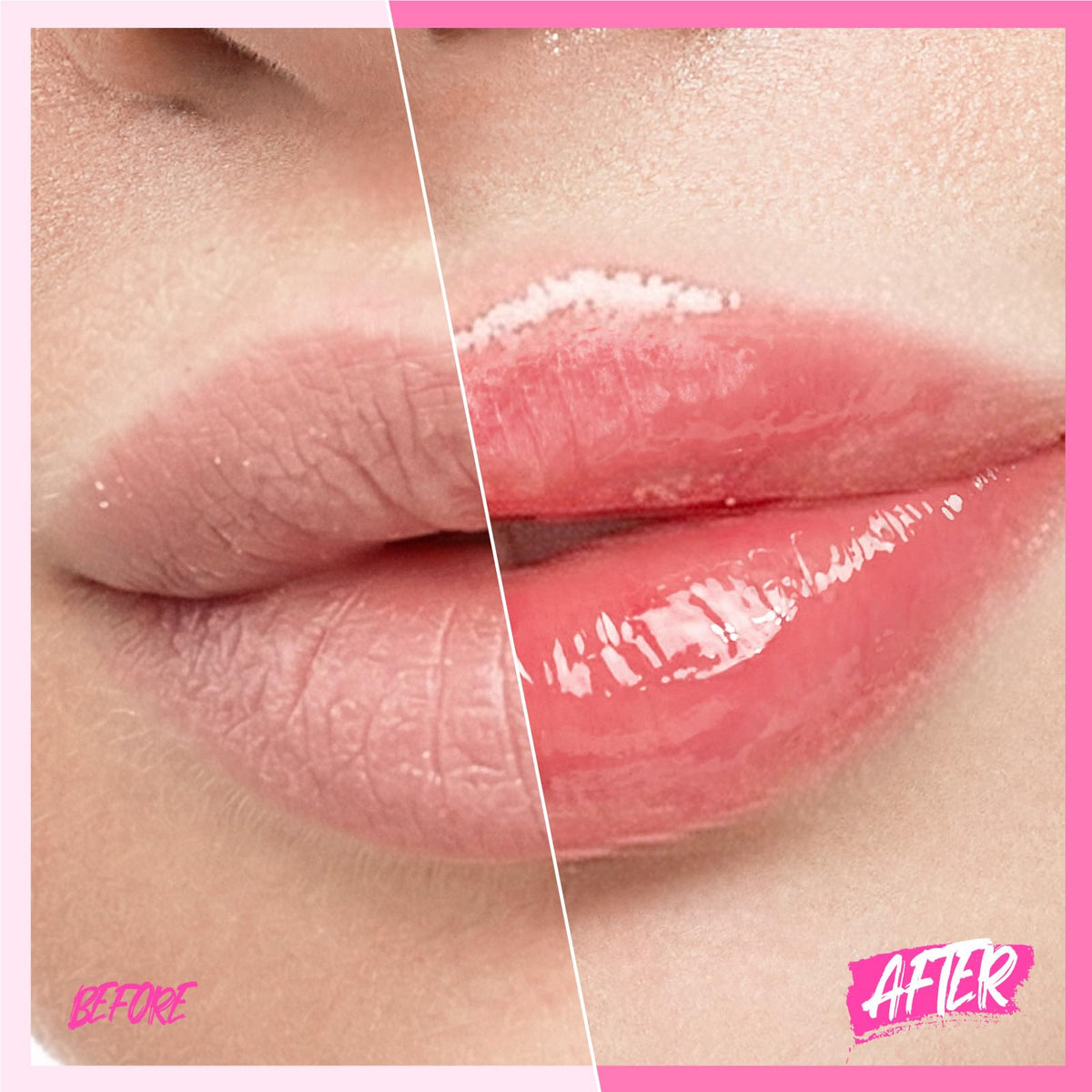 SKINTIFIC Brightening Lip Serum 04 Pink Berry texture close-up