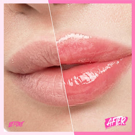 SKINTIFIC Brightening Lip Serum 04 Pink Berry texture close-up