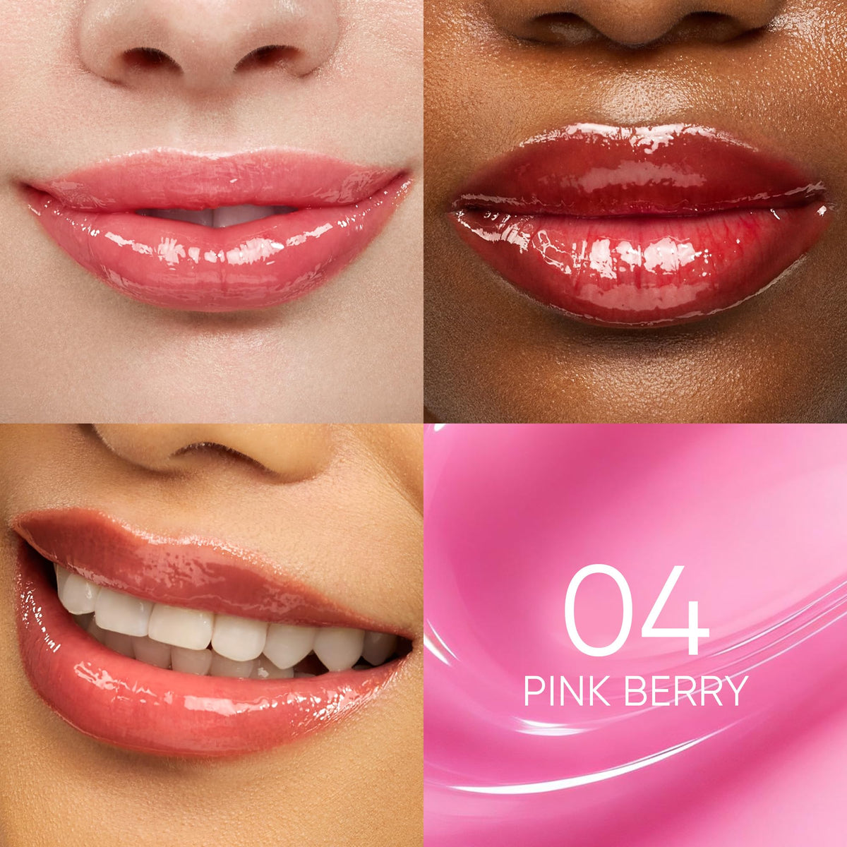 SKINTIFIC Brightening Lip Serum 04 Pink Berry with cooling applicator
