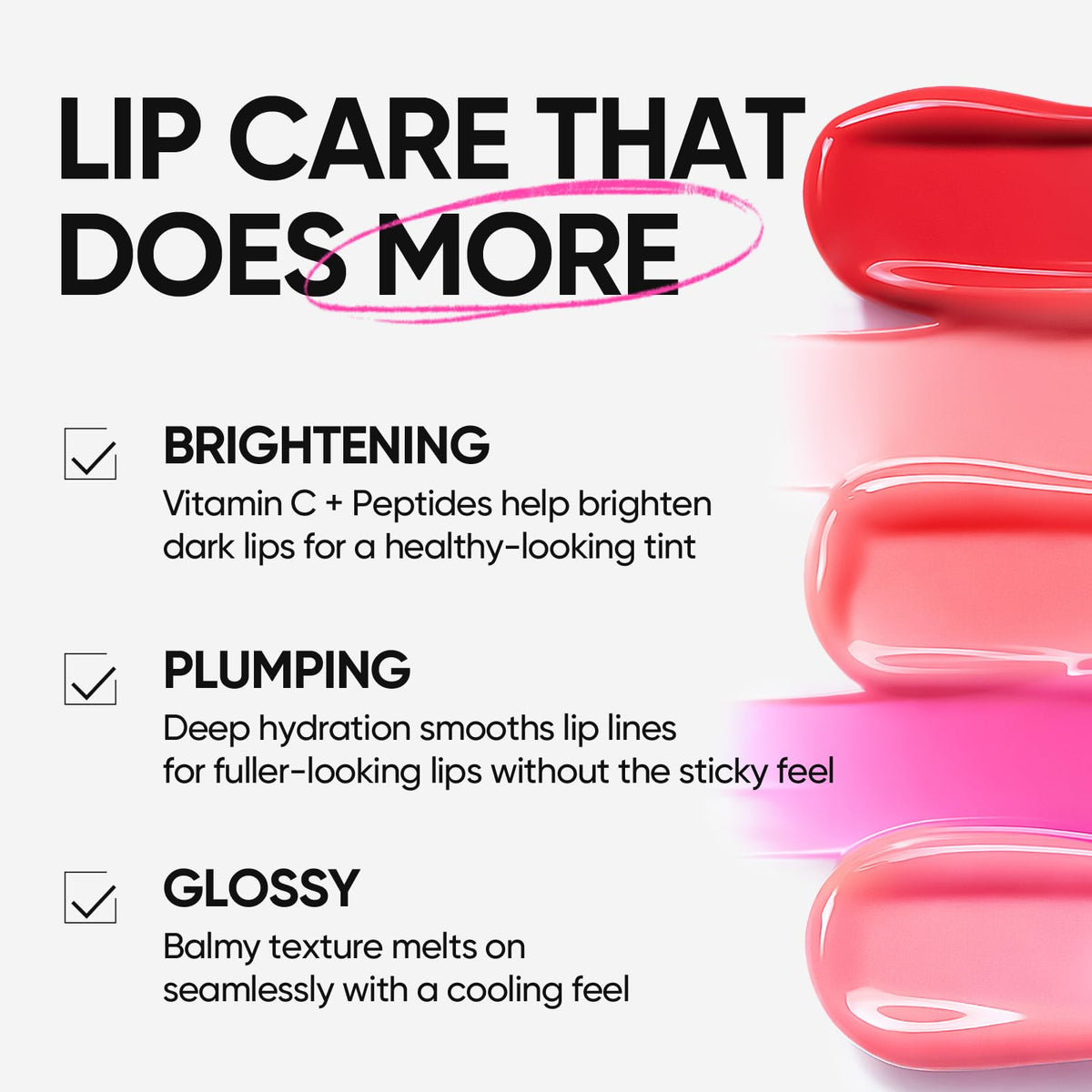 SKINTIFIC Brightening Lip Serum application on lips