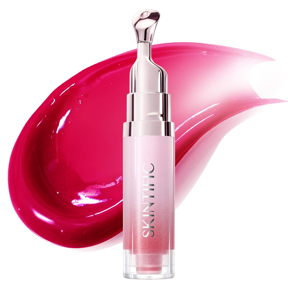 SKINTIFIC Brightening Lip Serum Cherry Red front view