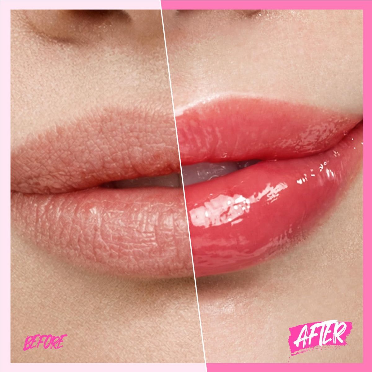 SKINTIFIC Brightening Lip Serum Cherry Red texture close-up