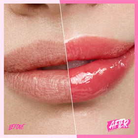 SKINTIFIC Brightening Lip Serum Cherry Red texture close-up