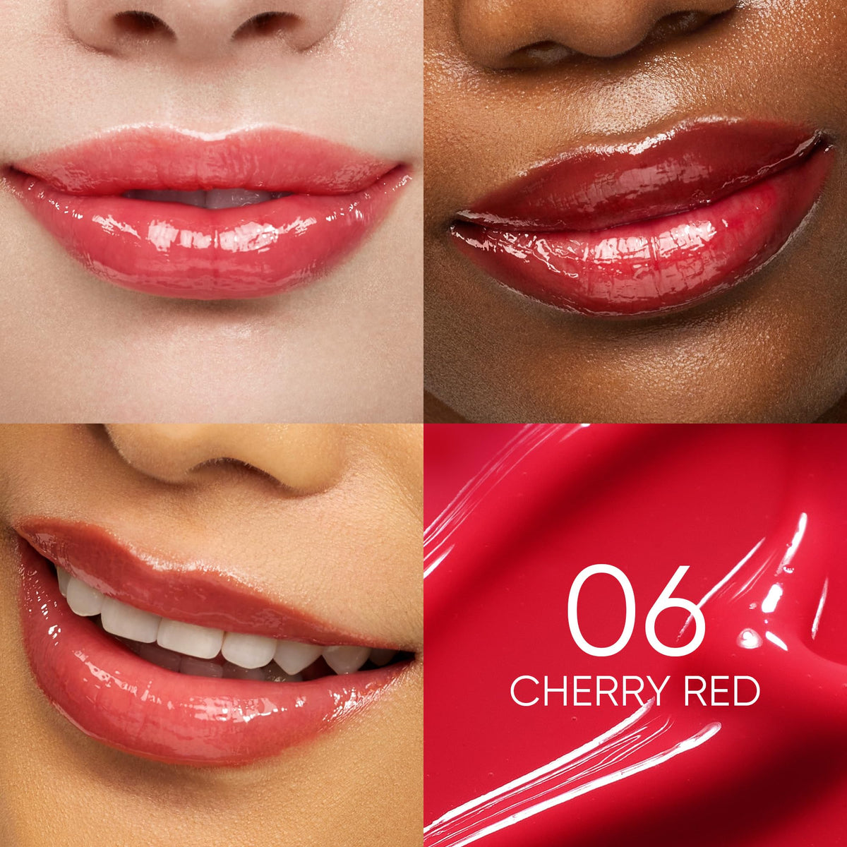 SKINTIFIC Brightening Lip Serum Cherry Red with applicator