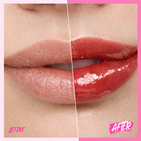 SKINTIFIC Brightening Lip Serum texture on a fingertip