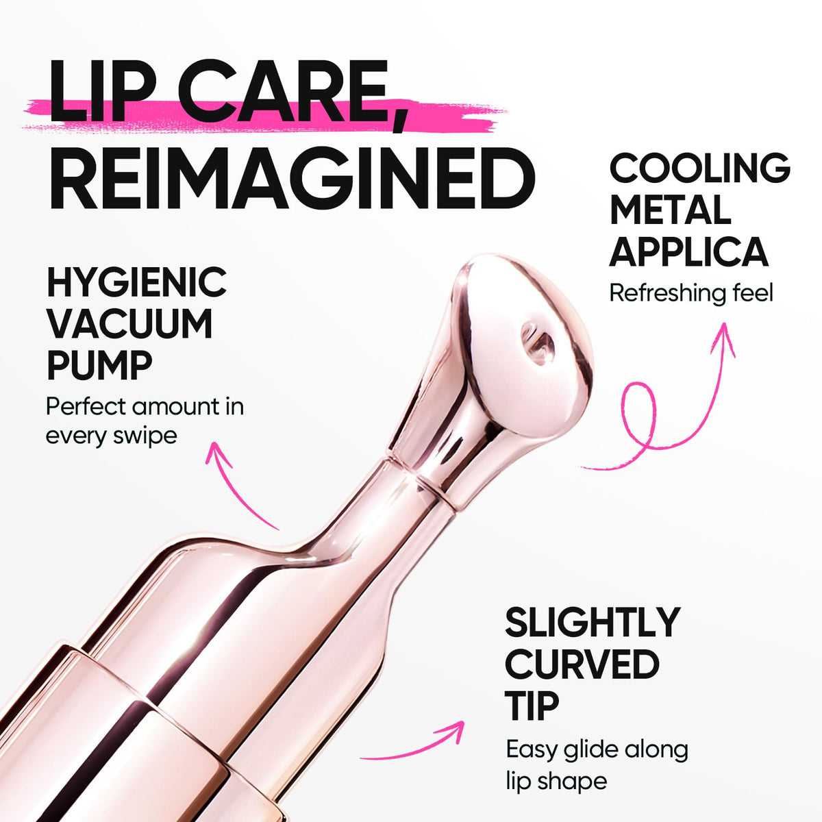 SKINTIFIC Brightening Lip Serum with natural light reflection