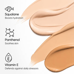 SKINTIFIC Daily Filter Perfect Skin Tinted BB Cream #00 Porcelain with makeup tools