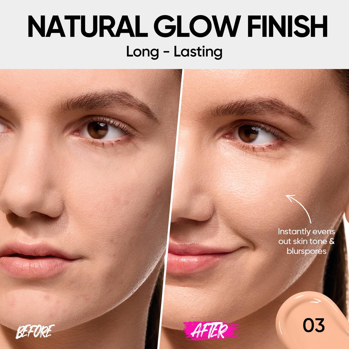 SKINTIFIC Pink Cushion Foundation compact open showing cushion