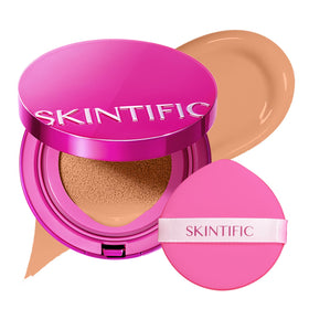 SKINTIFIC Pink Cushion Foundation front view with compact open