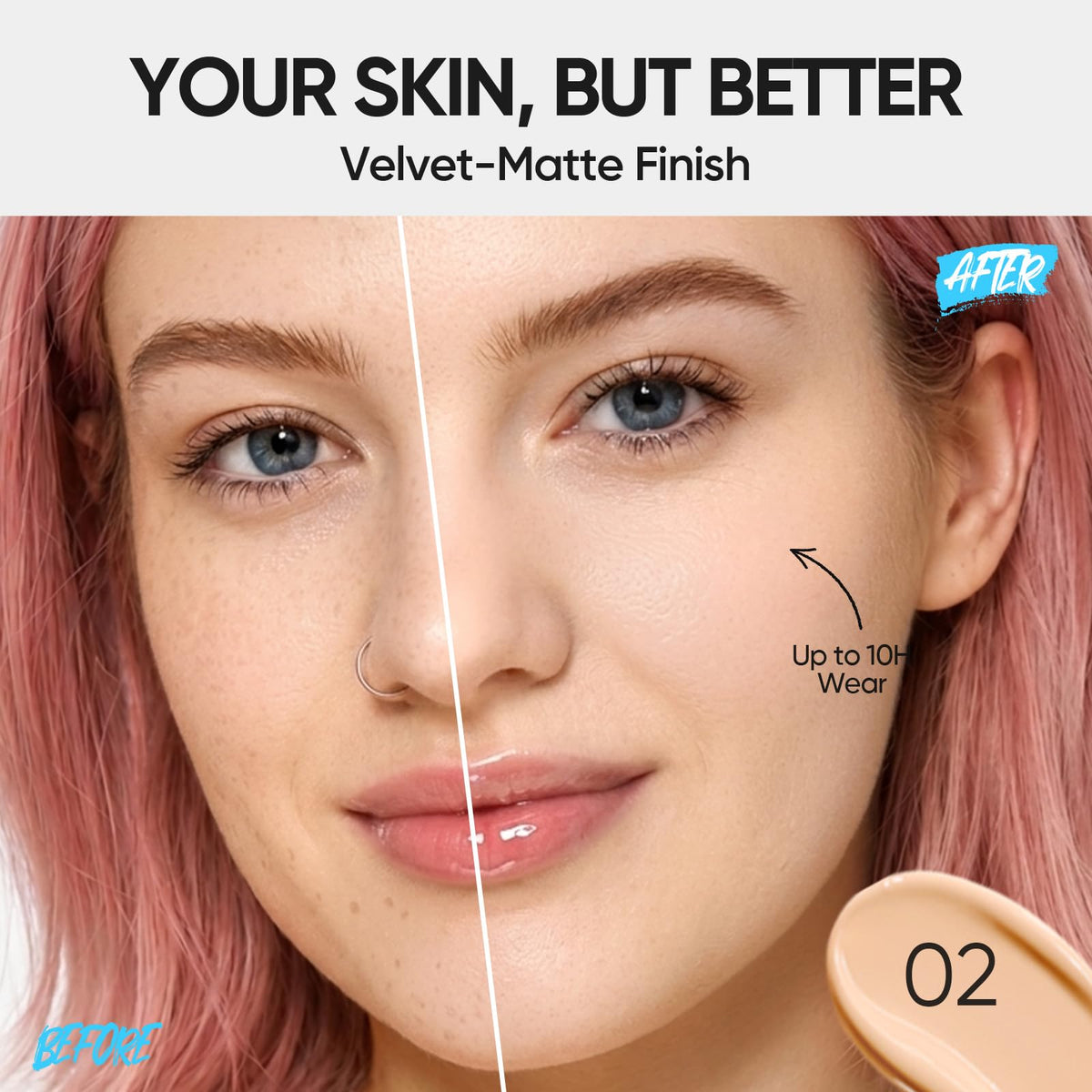 SKINTIFIC Tinted BB Cream #02 Ivory packaging side view