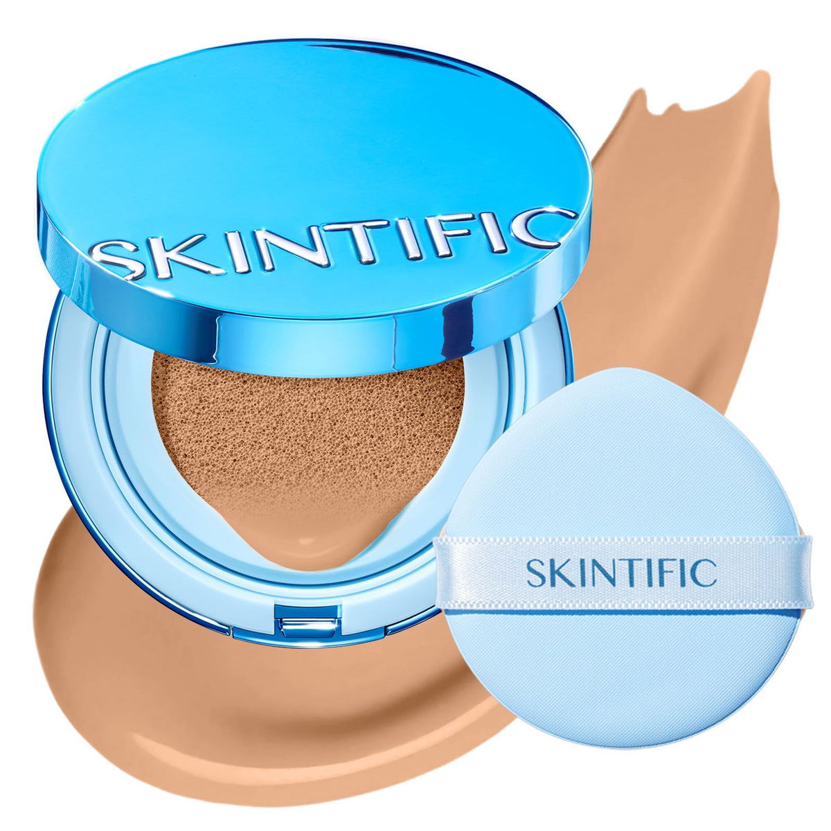 SKINTIFIC Velvet Matte Cushion Foundation #04 Beige front view