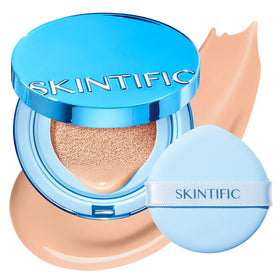 SKINTIFIC Velvet Matte Cushion Foundation Blue #03 Petal front view