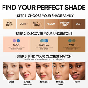 SKINTIFIC Velvet Matte Cushion Foundation shade comparison