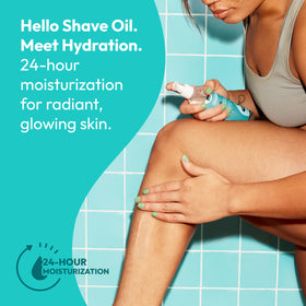 Skintimate 2-in-1 Shave Oil & Moisturizer bottle side view