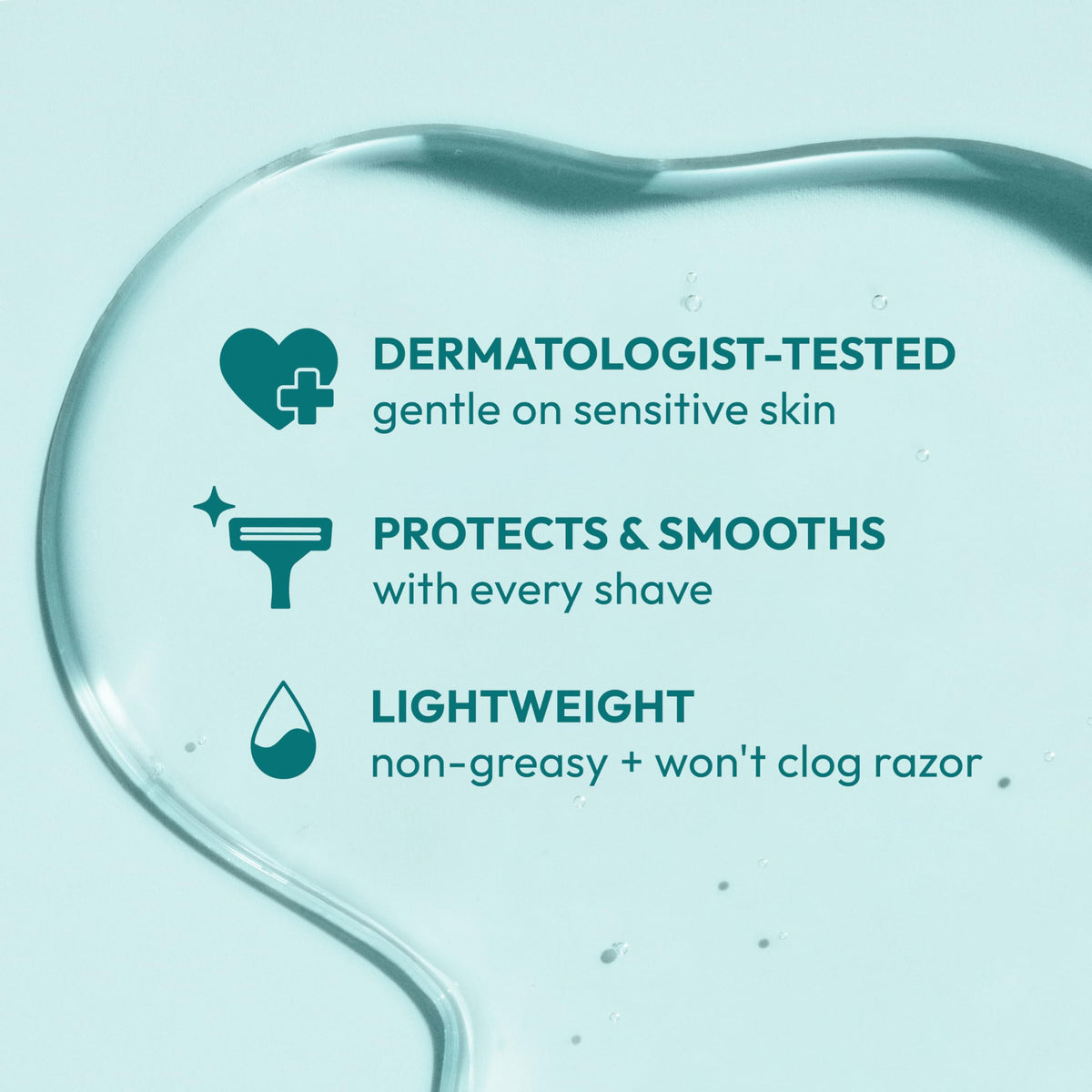 Skintimate 2-in-1 Shave Oil & Moisturizer with ingredients display