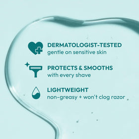 Skintimate 2-in-1 Shave Oil & Moisturizer with ingredients display