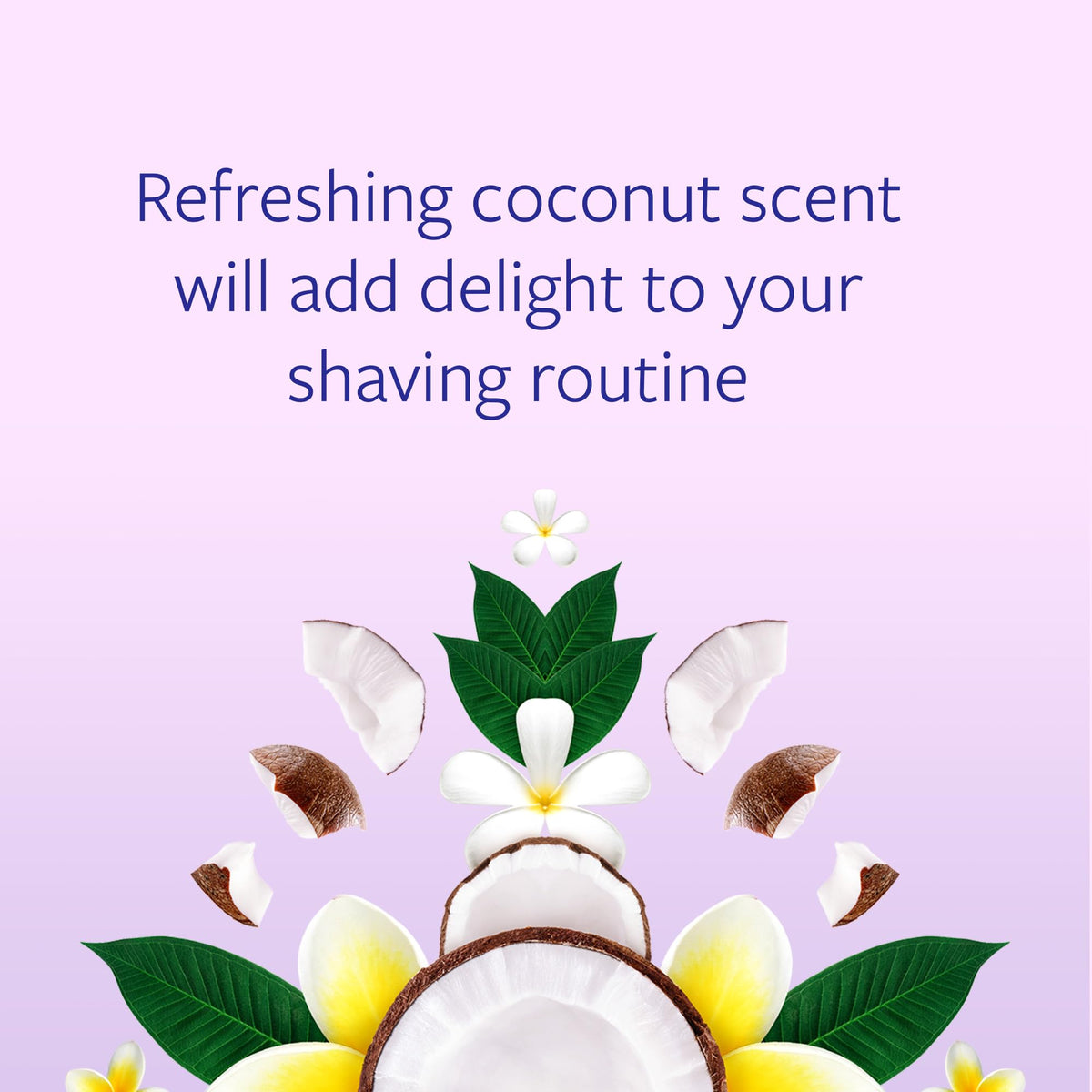 Skintimate Coconut Delight Shave Gel lather demonstration