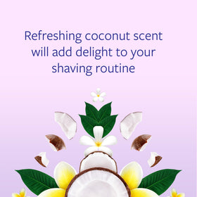 Skintimate Coconut Delight Shave Gel lather demonstration