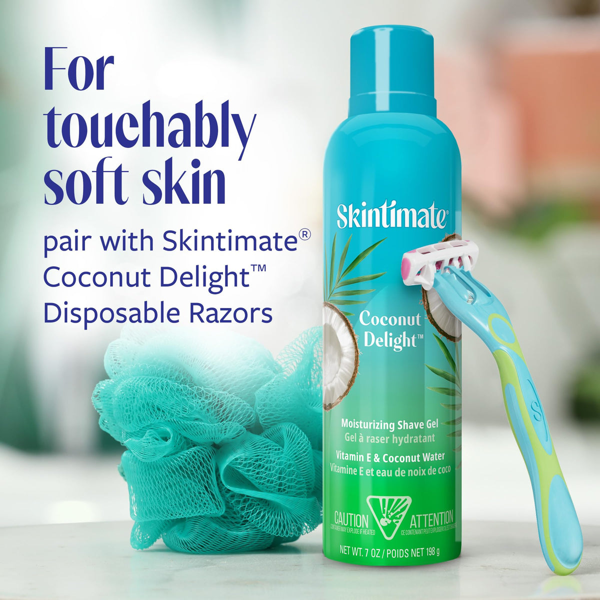 Skintimate Coconut Delight Shave Gel with coconut water