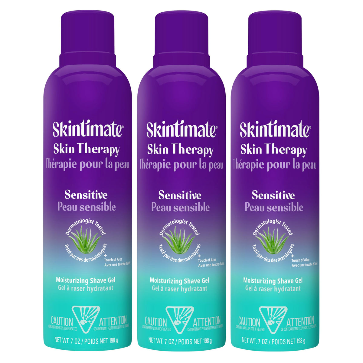 Skintimate Skin Therapy Sensitive Skin Shave Gel 7 oz front view