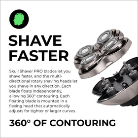 Skull Shaver Forte PRO 4 Head Replacement Blade packaging