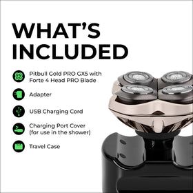 Skull Shaver Pitbull Gold PRO GX5 packaging details