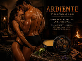Sky and Oak Ardiente Solid Cologne Balm application on skin