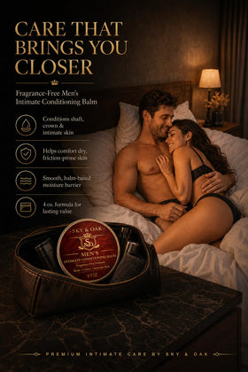 Sky and Oak Men’s Intimate Conditioning Balm 159g texture close-up