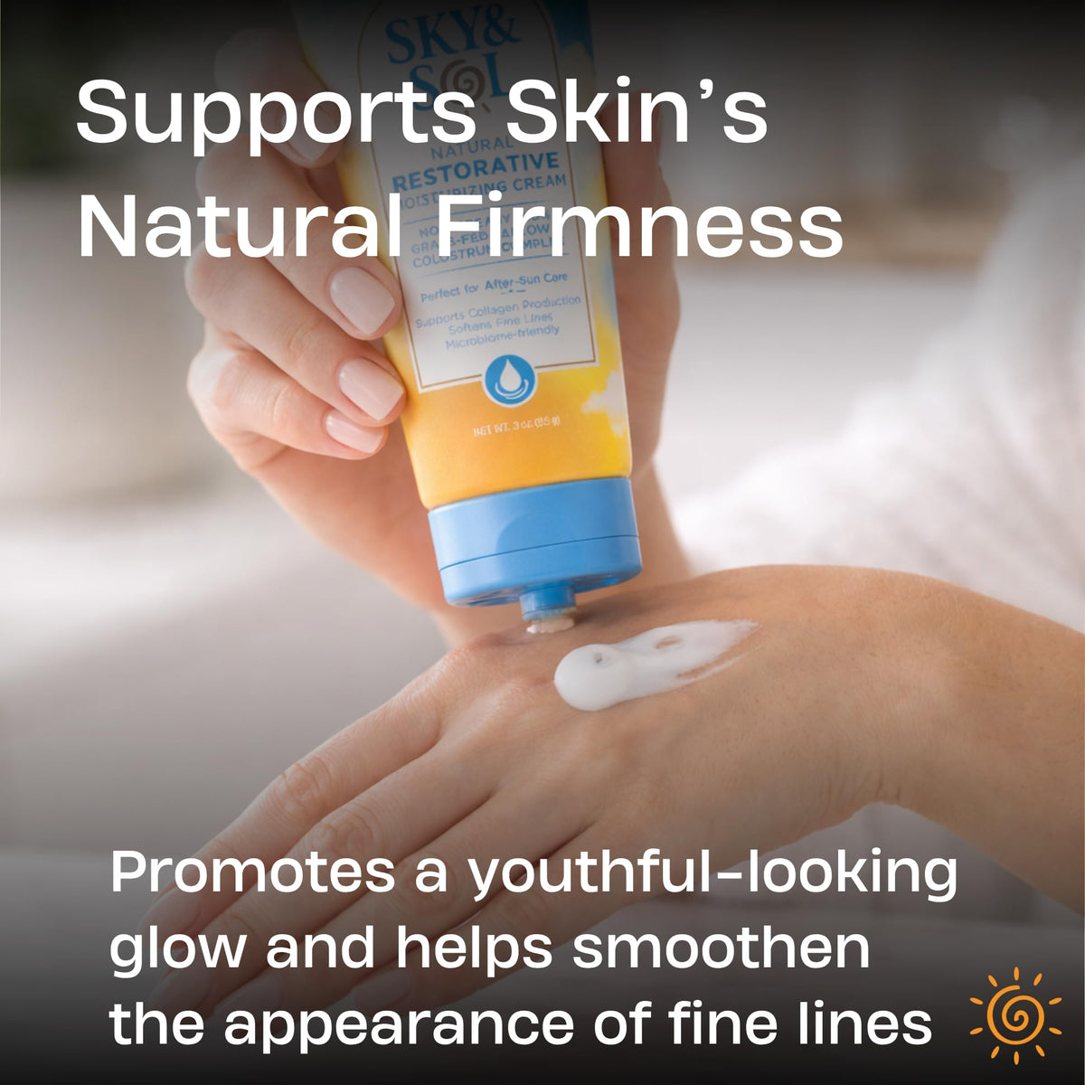 Sky and Sol Everything Cream application on skin