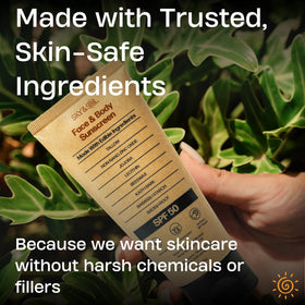 Sky and Sol Mineral Sunscreen SPF 50 texture close-up