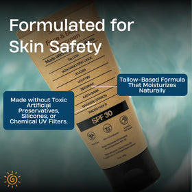 Sky and Sol Natural Mineral Sunscreen SPF 30 ingredients list