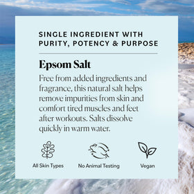 Sky Organics Epsom Salt Bath Soak used for foot soak
