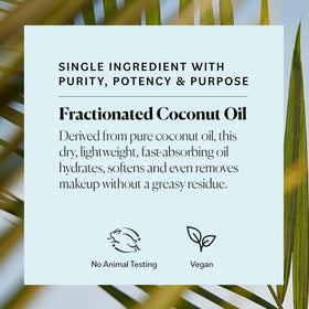 Sky Organics Fractionated Coconut Dry Oil 16.9 fl oz label close-up