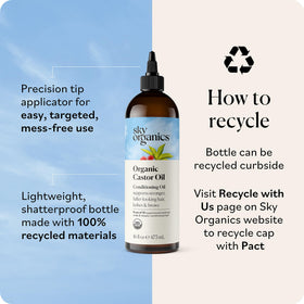 Sky Organics Organic Castor Oil 8oz with natural ingredients