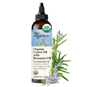 Sky Organics Organic Castor Oil with Rosemary Oil front view