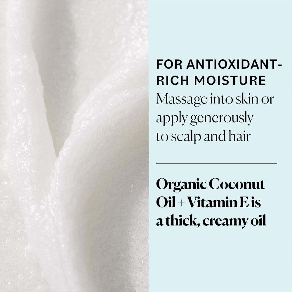 Sky Organics Organic Coconut Oil & Vitamin E 16.9oz side view