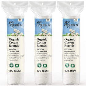 Sky Organics Organic Cotton Rounds 300 count package front view