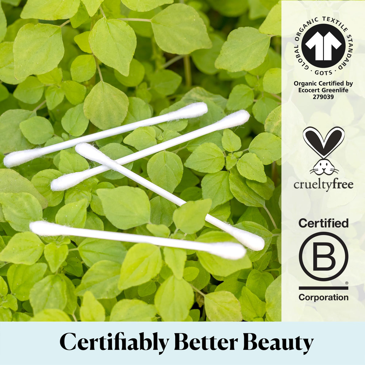 Sky Organics Organic Cotton Swabs for first aid application