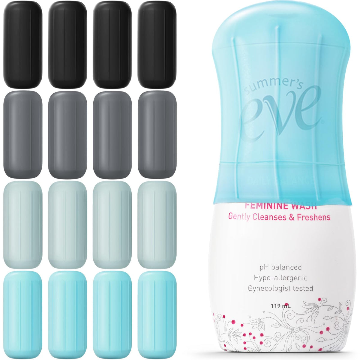 Skyconser 16 Pack Silicone Bottle Covers in assorted colours