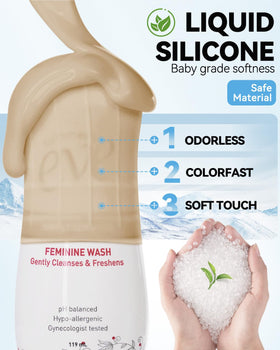 Skyconser silicone bottle cover set with dimensions shown