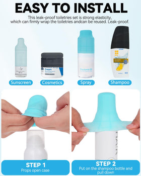 Skyconser silicone covers in black, grey, light blue, and sky blue