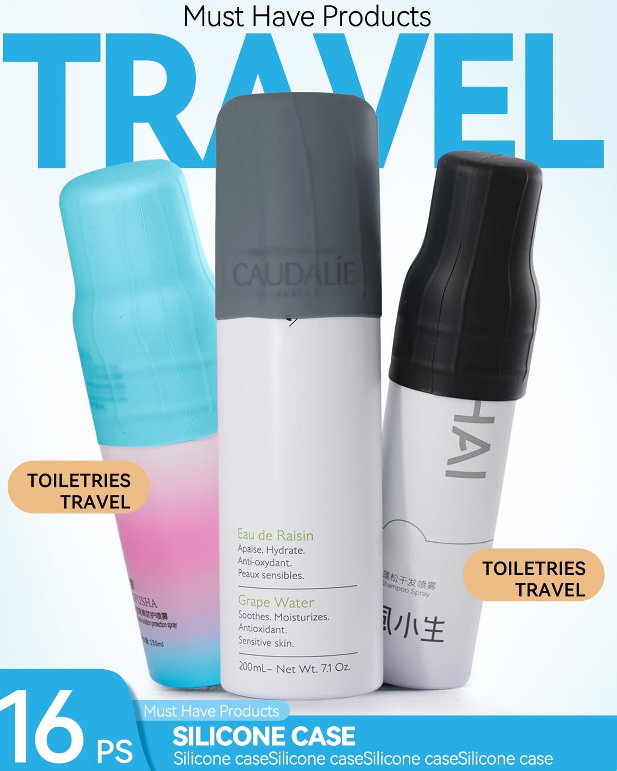 Skyconser silicone covers packaging with product details