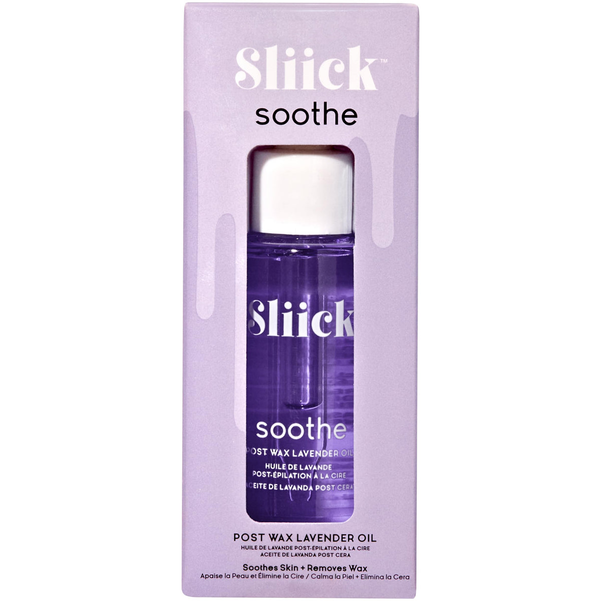 Sliick Soothe Post Wax Oil with Lavender 1 oz front view