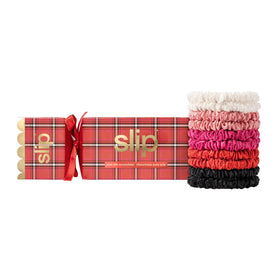 SLIP Hair Ties Set of 10 in holiday cracker packaging