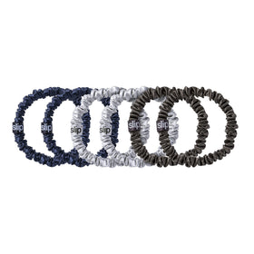 SLIP Midnight Silk Hair Ties displayed on a flat surface