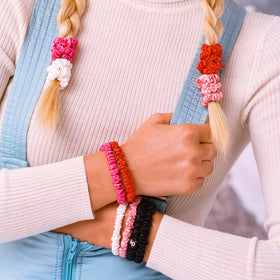 SLIP scrunchies in a stylish arrangement